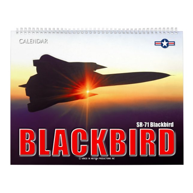 SR-71 BLACKBIRD CALENDAR (Cover)