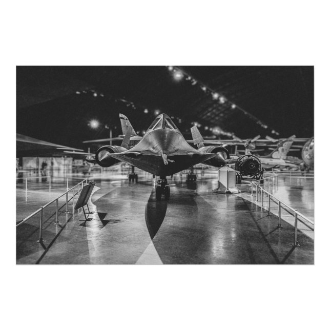 SR-71 Blackbird Dayton Air Force Museum - Print (Front)