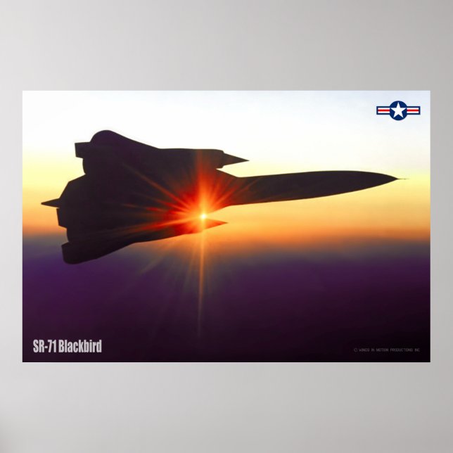 SR-71 BLACKBIRD POSTER (Front)