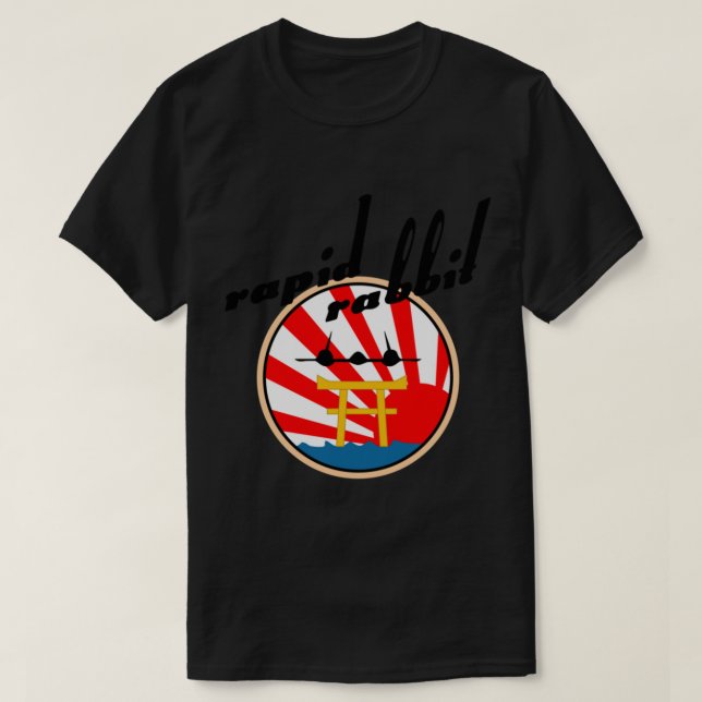 SR-71 Blackbird Rapid Rabbit Badge   T-Shirt (Design Front)