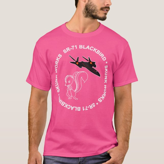 Sr-71 Blackbird-Skunk Works T-Shirt (Front)