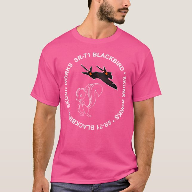Sr-71 Blackbird-Skunk Works T-Shirt (Front)