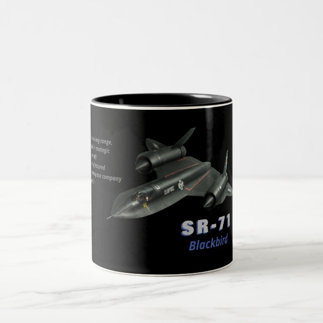 SR-71 "Blackbird" Two-Tone Coffee Mug (Center)