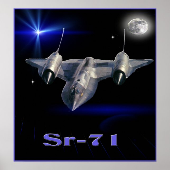 Sr-71 military spy plane poster (Front)
