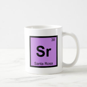Sr - Santa Rosa California Chemistry Symbol Coffee Mug