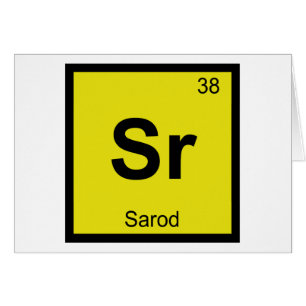 Sr - Sarod Music Chemistry Periodic Table Symbol