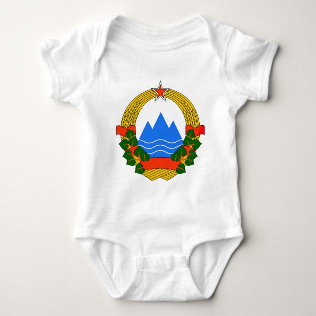 SR Slovenia coat of arms Baby Bodysuit (Front)