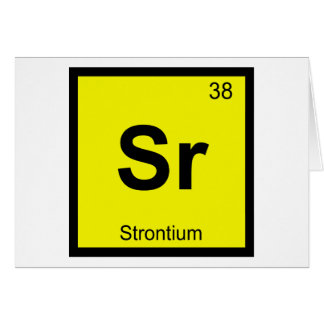 Sr - Strontium Chemistry Periodic Table Symbol