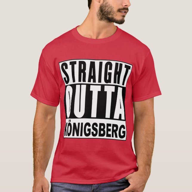 Sraight Outta Konigsberg East Prussia Active funny T-Shirt (Front)