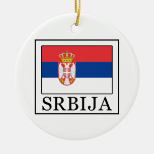 Srbija Ceramic Tree Decoration
