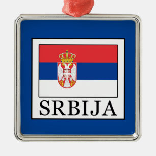 Srbija Metal Tree Decoration