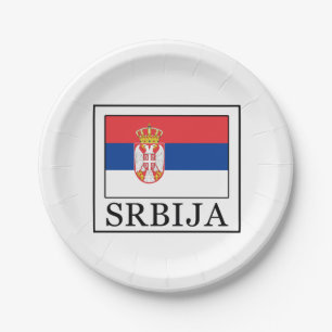 Srbija Paper Plate