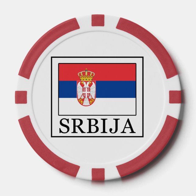 Srbija Poker Chips (Front)