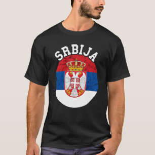Srbija Serbia Serbian Flag Serbian Roots Serbian P T-Shirt