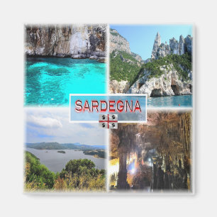 SRD003 SARDINIA - Mosaic - Italy - Fridge Magnet