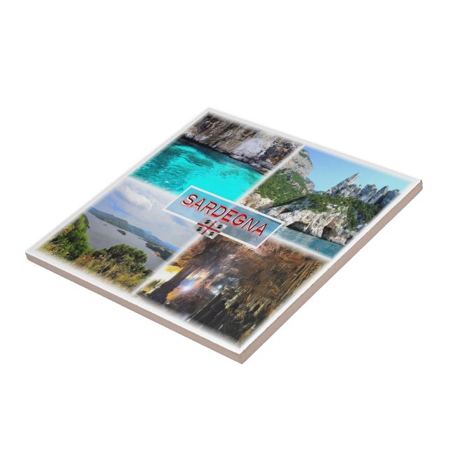 SRD003 SARDINIA, Mosaic, Italy, Fridge Tile (Side)