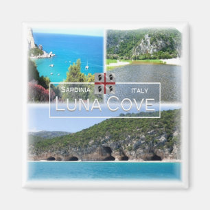 SRD031 LUNA COVE, Mosaic, Sardinia, Fridgee Magnet