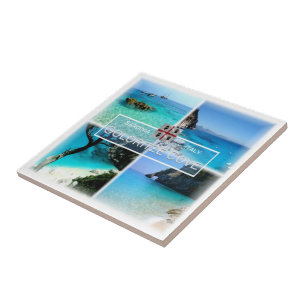 SRD034 COVE GOLORITZE'  Mosaic, Sardinia, Tile