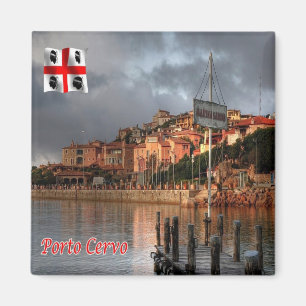 SRD052 PORTO CERVO, Sardinia, Italy, Fridge Magnet