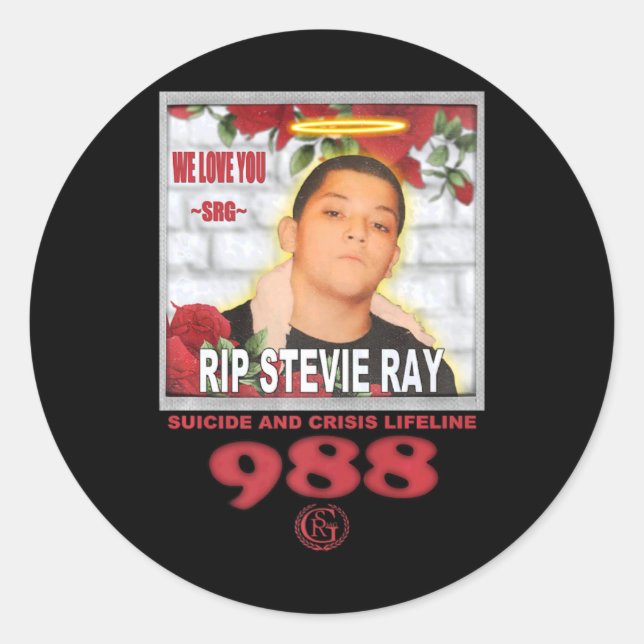 Srg 988  classic round sticker (Front)