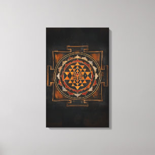 Sri Chakra Canvas Wall Art