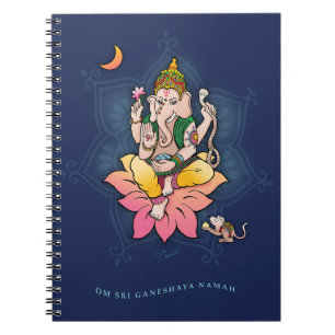 Sri Ganesha Spiral Notebook