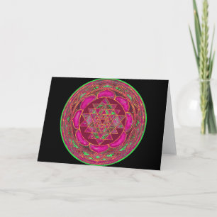 Sri Lakshmi Yantra Mandala Card