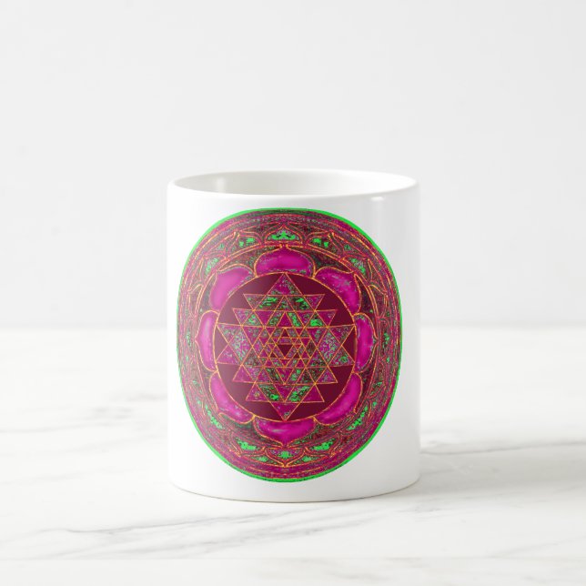 Sri Lakshmi Yantra Mandala Coffee Mug (Center)