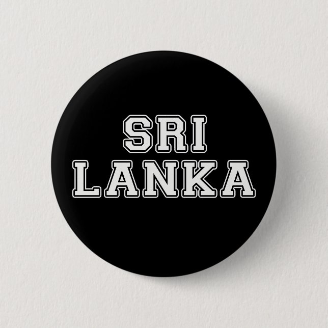 Sri Lanka 6 Cm Round Badge (Front)