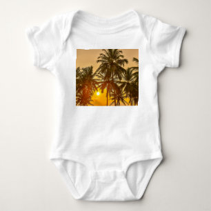 Sri Lanka Beach Sunset View Baby Bodysuit