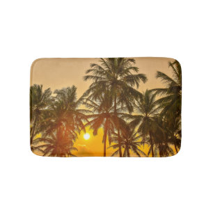 Sri Lanka Beach Sunset View Bath Mat