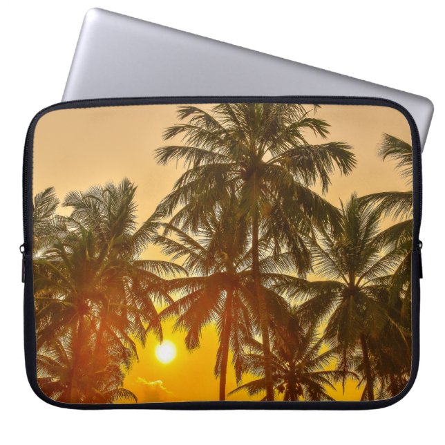 Sri Lanka Beach Sunset View Laptop Sleeve (Front)