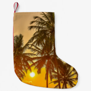Sri Lanka Beach Sunset View Small Christmas Stocking