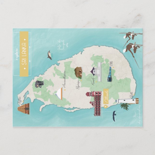 Sri Lanka carte Postcard (Front)