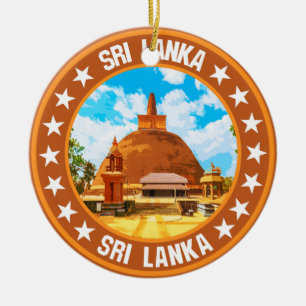 Sri Lanka                                          Ceramic Tree Decoration