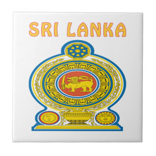 SRI LANKA Coat Of Arms Tile