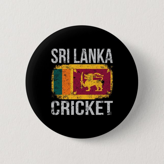 Sri Lanka Cricket  6 Cm Round Badge (Front)