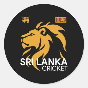 Sri Lanka Cricket Perfect For Lankan Cricket Fans Classic Round Sticker