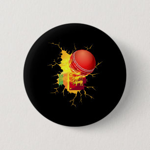 Sri Lanka Cricket T Shirt Gift 6 Cm Round Badge