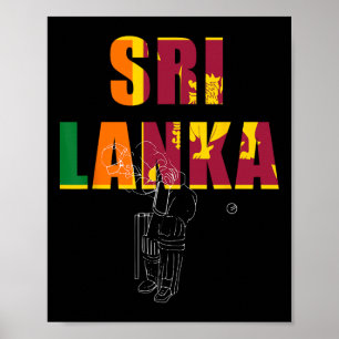 Sri Lanka Cricket Tsman Poster