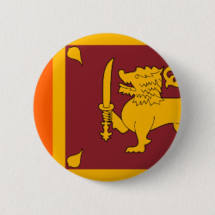 Sri Lanka Flag 6 Cm Round Badge