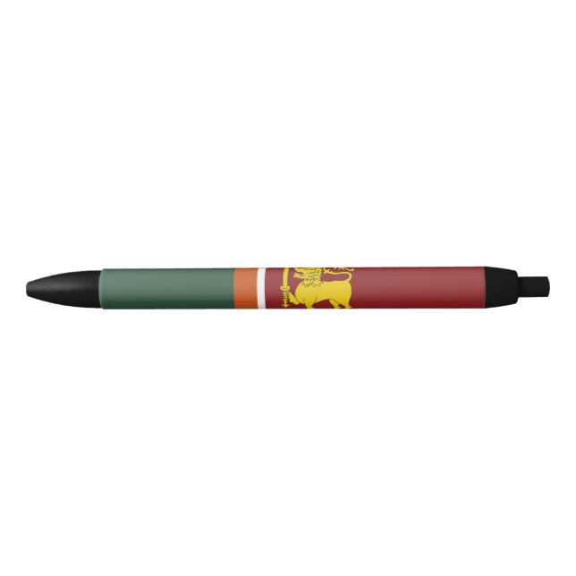 Sri Lanka flag Black Ink Pen (Front)