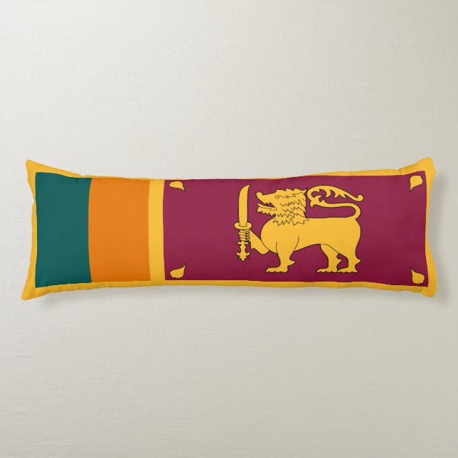 Sri Lanka Flag Body Cushion (Front)