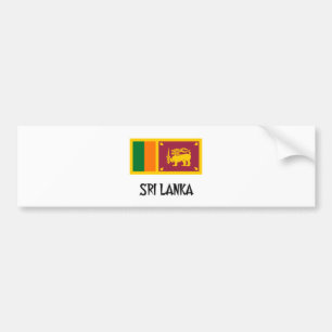 Sri Lanka Flag Bumper Sticker