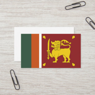 Sri Lanka flag Business Card