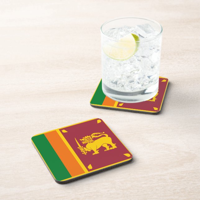 Sri Lanka Flag Coaster (Right Side)