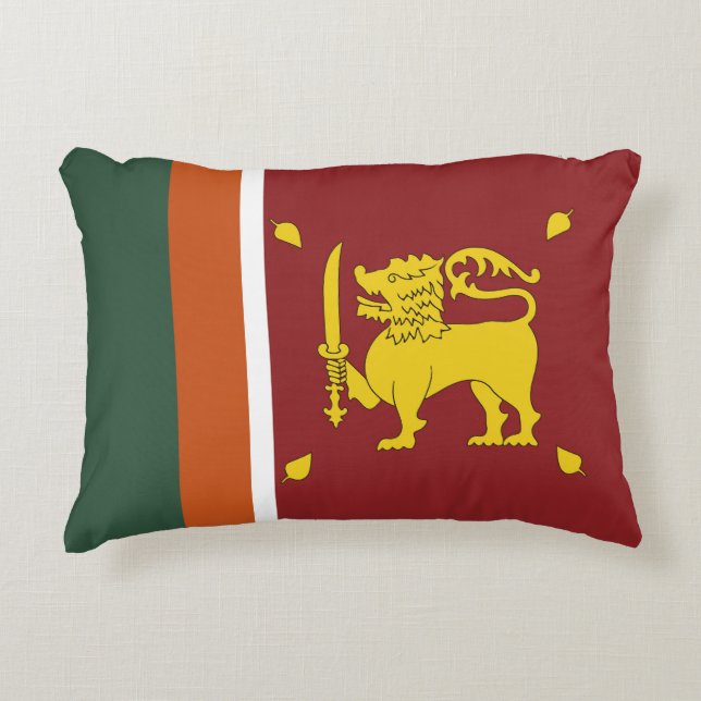 Sri Lanka flag Decorative Cushion (Front)