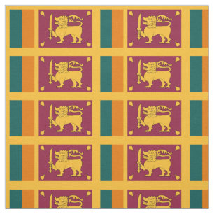 Sri Lanka Flag Fabric