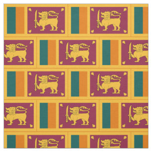 Sri Lanka Flag Fabric