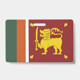 Sri Lanka flag ID Badge